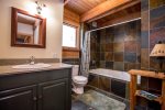 Enjoy the large soaking tub after a day of skiing or hiking 
